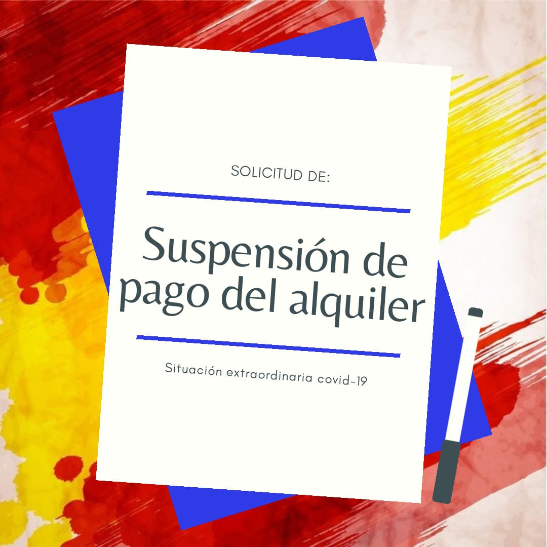 Solicitud suspension pago alquiler